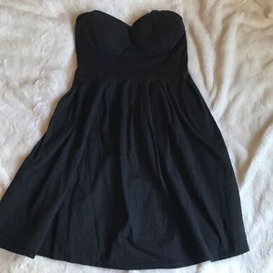 Black Strapless Dress